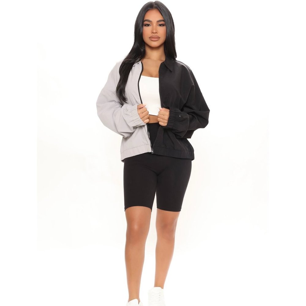 NWT! Fashion Nova ‘Have It Both Ways’ Colorblock Jacket Bomber